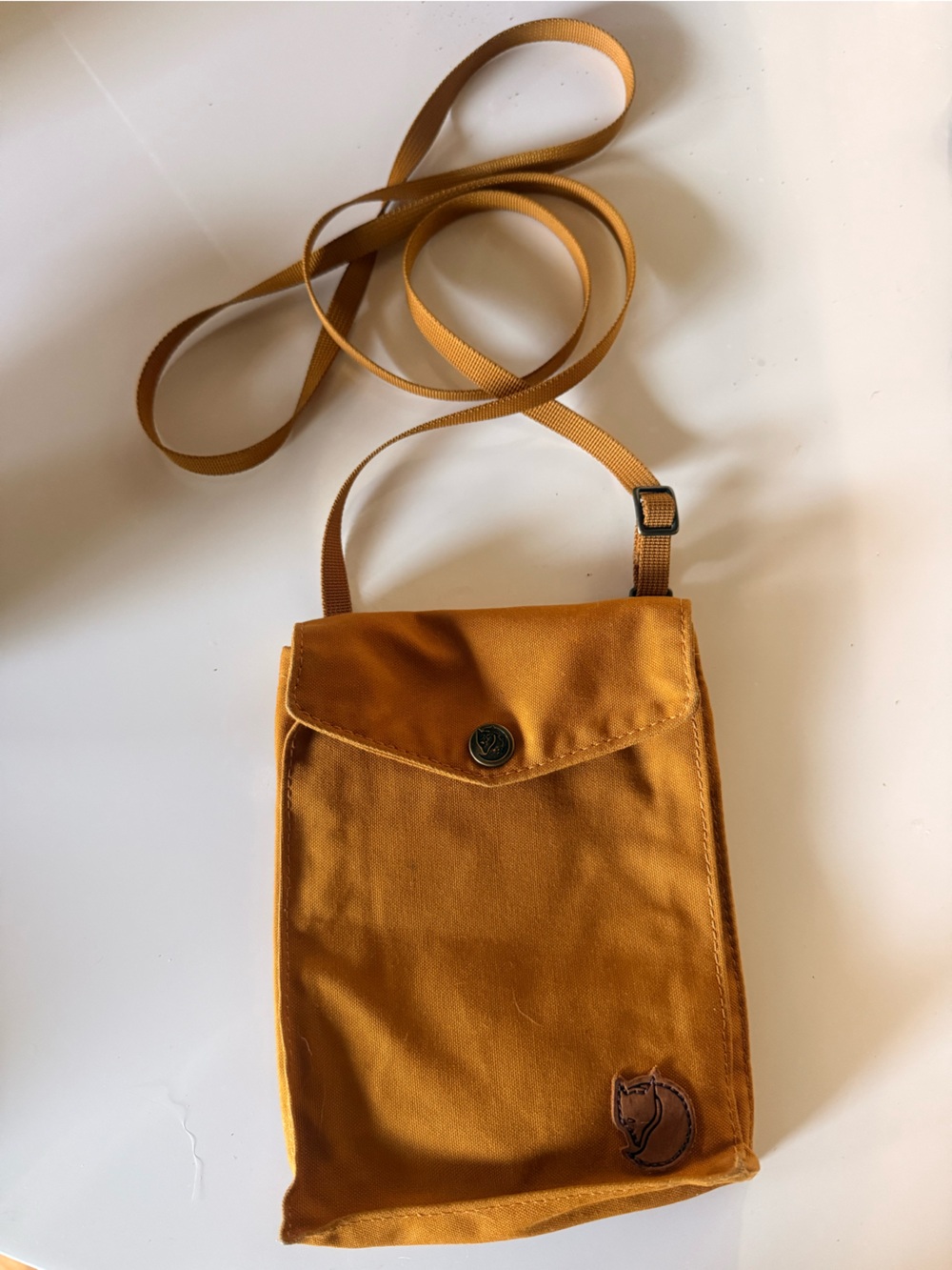 Fjallraven Mustard Yellow Crossbody Pouch